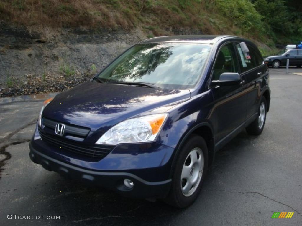 2009 CR-V LX 4WD - Royal Blue Pearl / Ivory photo #11