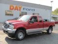 2002 Toreador Red Metallic Ford F250 Super Duty XLT SuperCab 4x4  photo #1