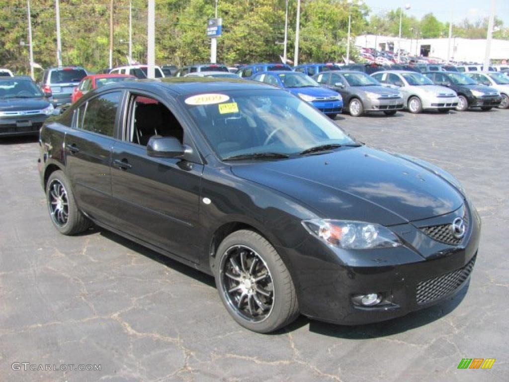 2009 MAZDA3 i Touring Sedan - Black Mica / Black photo #5