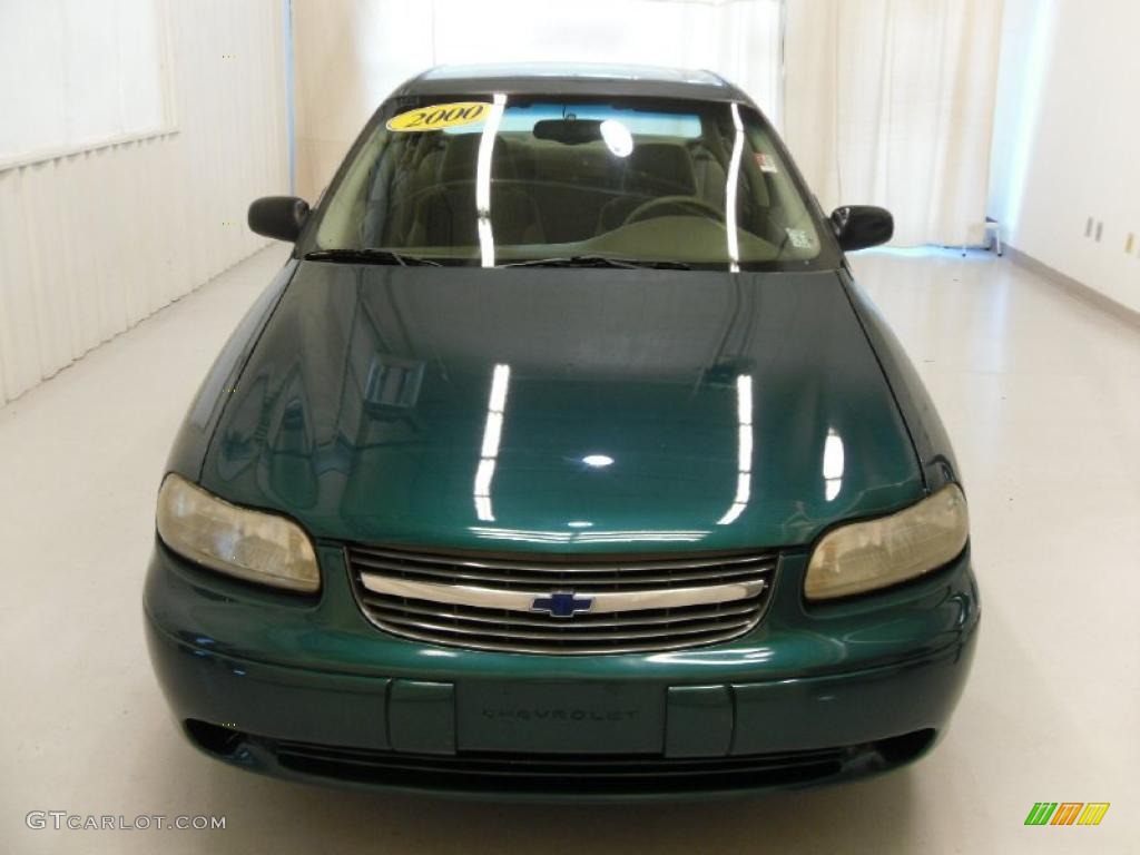 2000 Malibu Sedan - Dark Jade Green Metallic / Gray photo #6