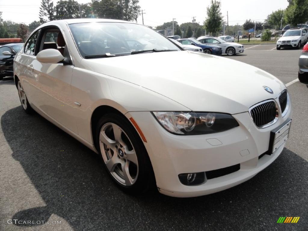 2007 3 Series 328i Coupe - Alpine White / Coral Red/Black photo #7