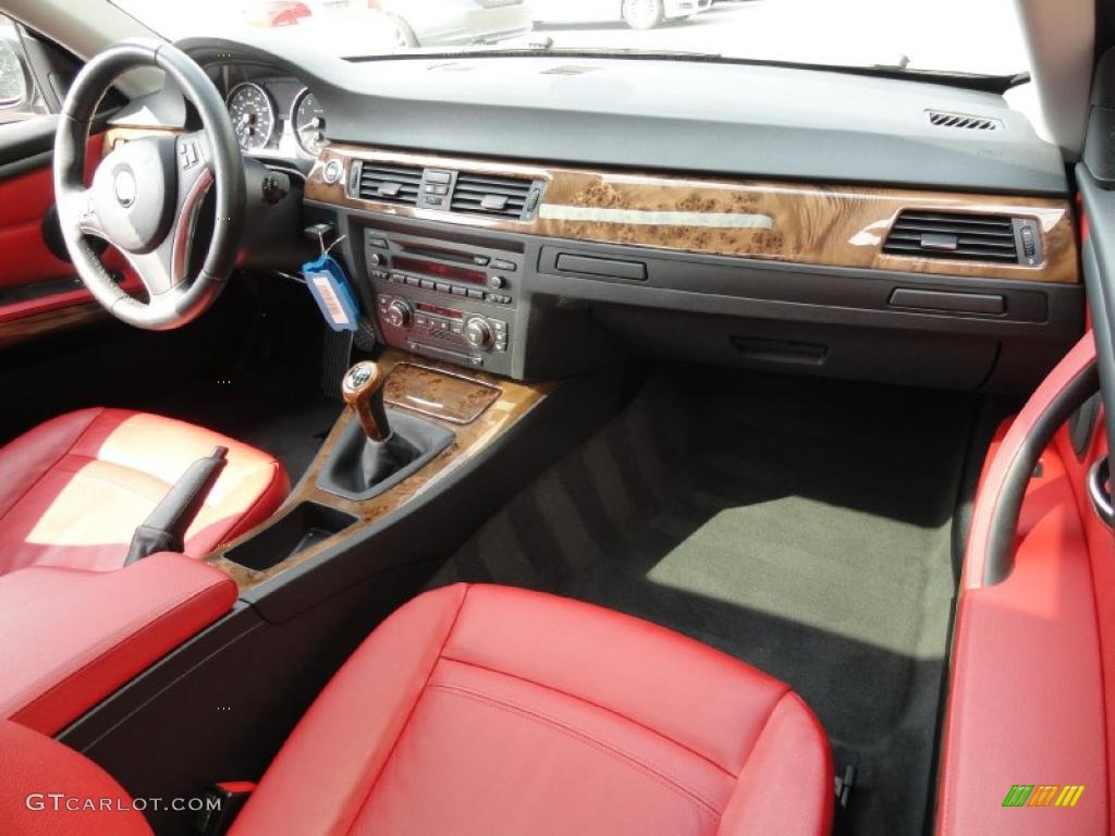 2007 3 Series 328i Coupe - Alpine White / Coral Red/Black photo #13