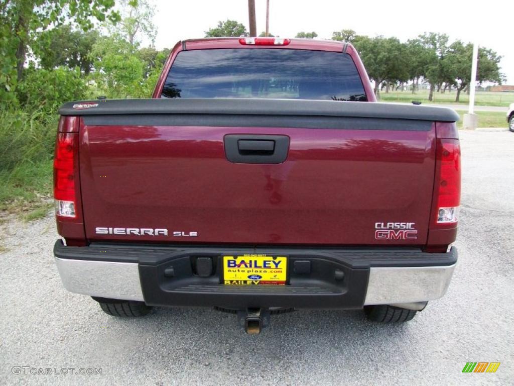2008 Sierra 1500 SLE Crew Cab - Sonoma Red Metallic / Ebony photo #5
