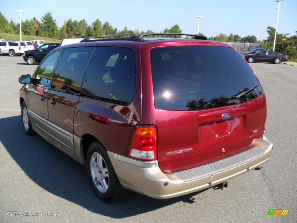 2001 Windstar SEL - Cabernet Red Metallic / Medium Parchment photo #2