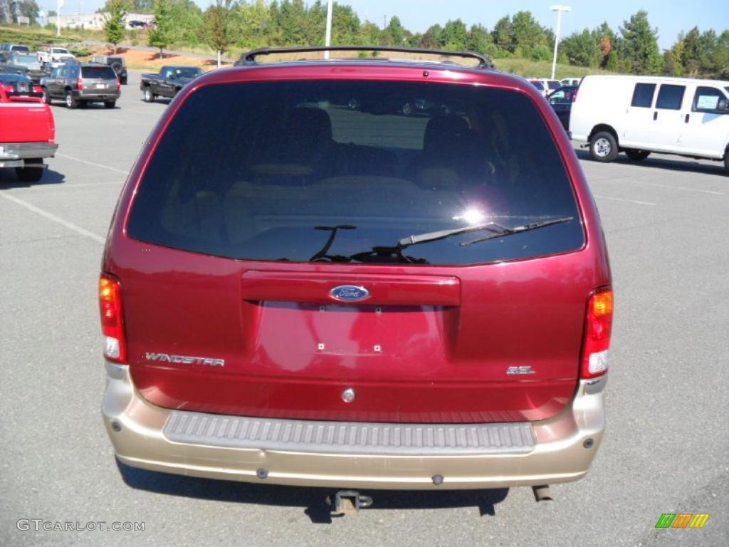 2001 Windstar SEL - Cabernet Red Metallic / Medium Parchment photo #3