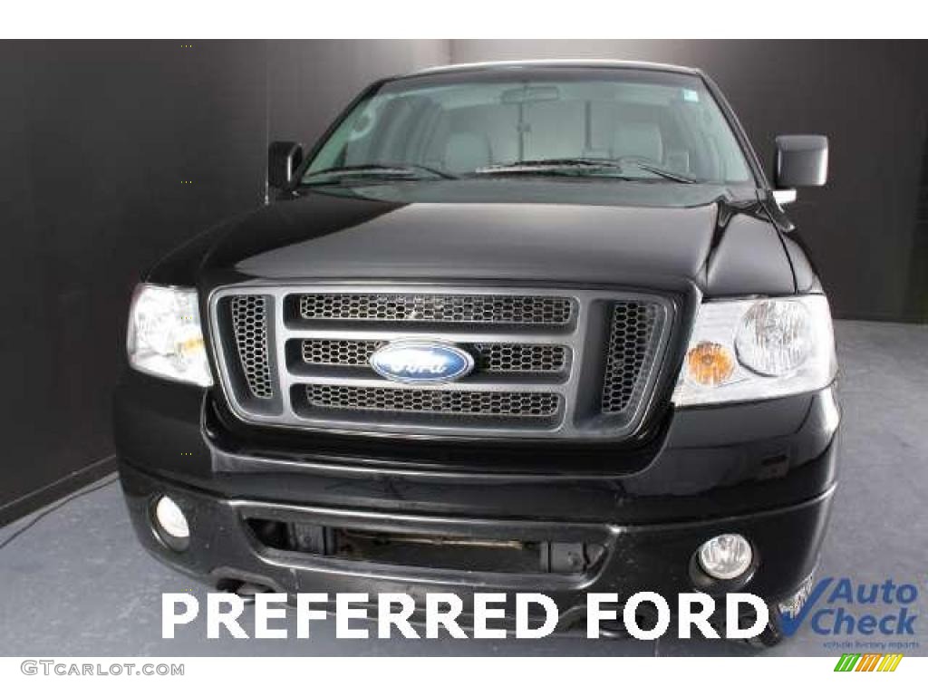 2006 F150 STX Regular Cab 4x4 - Black / Medium/Dark Flint photo #3