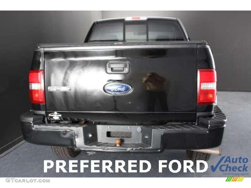 2006 F150 STX Regular Cab 4x4 - Black / Medium/Dark Flint photo #4