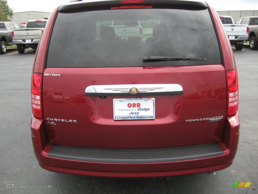 2010 Town & Country Touring - Deep Cherry Red Crystal Pearl / Medium Slate Gray/Light Shale photo #5