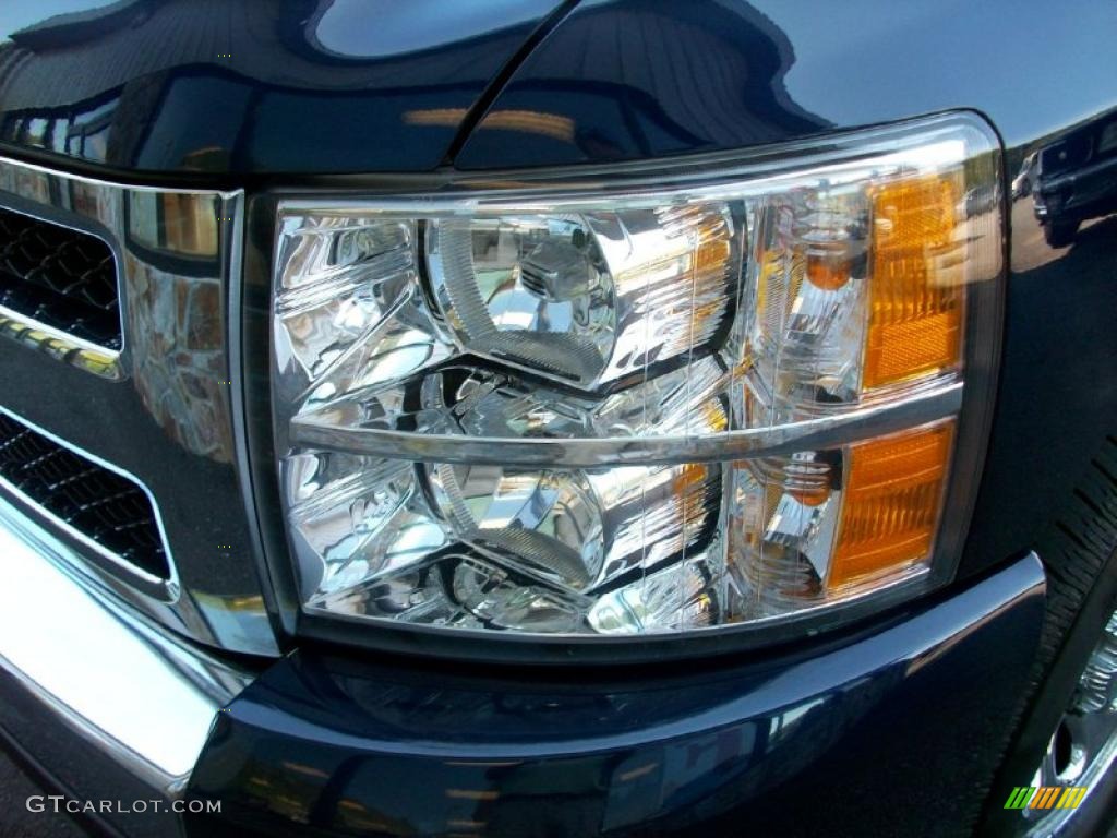 2009 Silverado 1500 LT Crew Cab 4x4 - Imperial Blue Metallic / Ebony photo #4