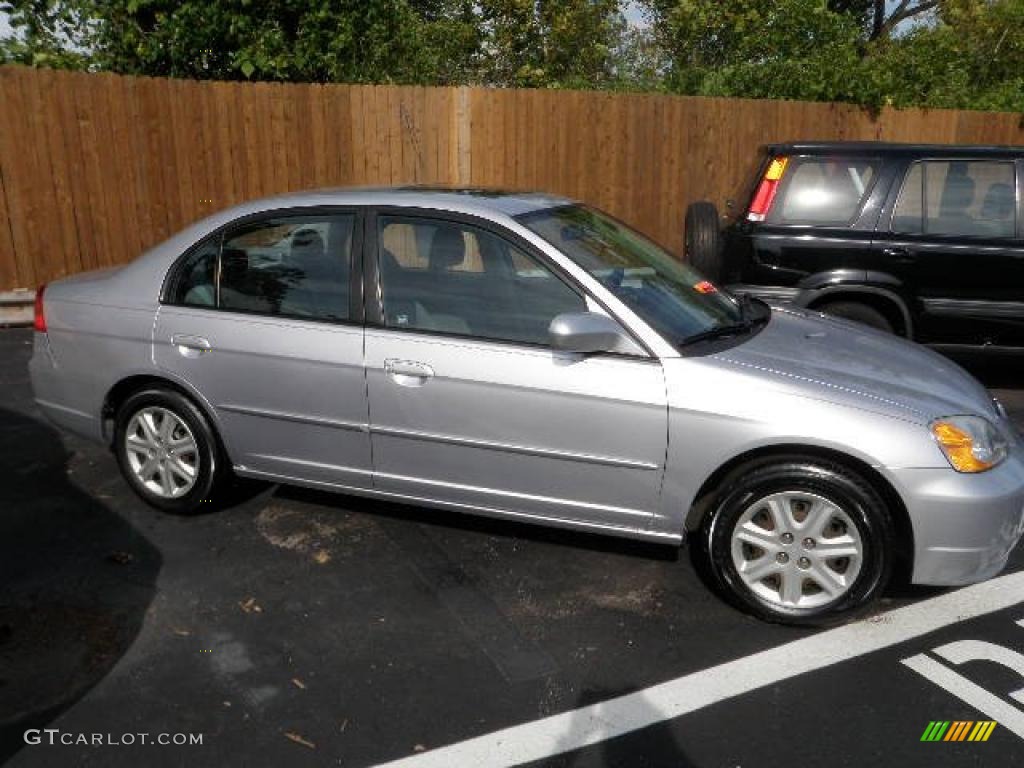 1996 Civic EX Sedan - Vogue Silver Metallic / Gray photo #1