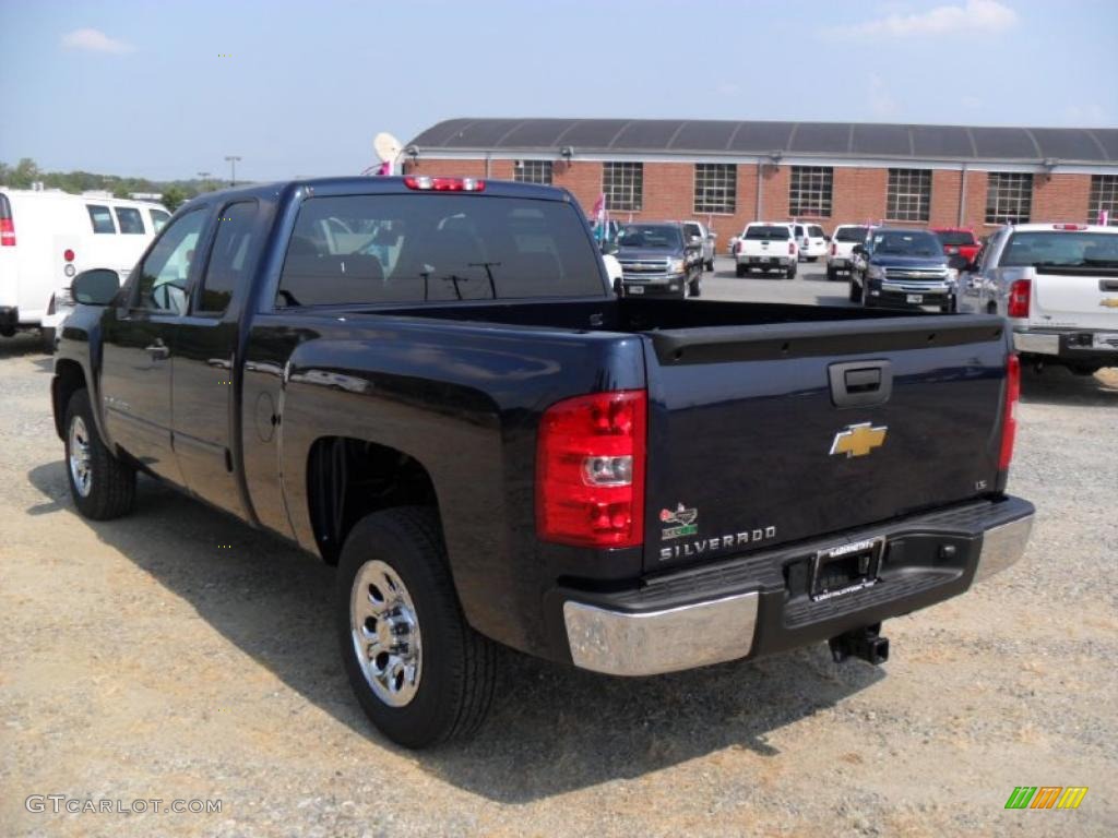 2011 Silverado 1500 LS Extended Cab - Imperial Blue Metallic / Dark Titanium photo #2