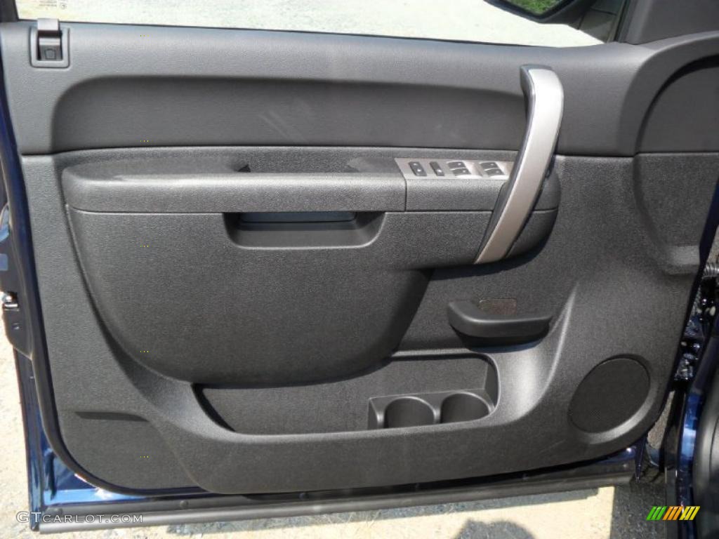 2011 Silverado 1500 LS Extended Cab - Imperial Blue Metallic / Dark Titanium photo #9