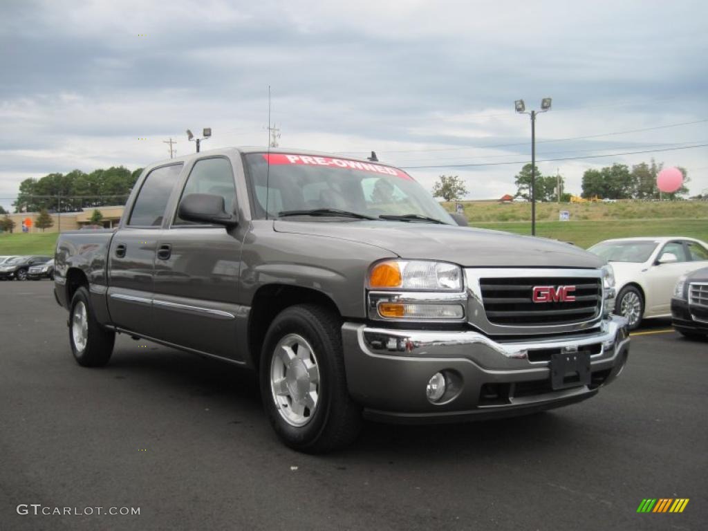 2006 Sierra 1500 SLE Crew Cab - Steel Gray Metallic / Dark Pewter photo #7