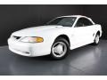 1994 Crystal White Ford Mustang V6 Convertible  photo #5
