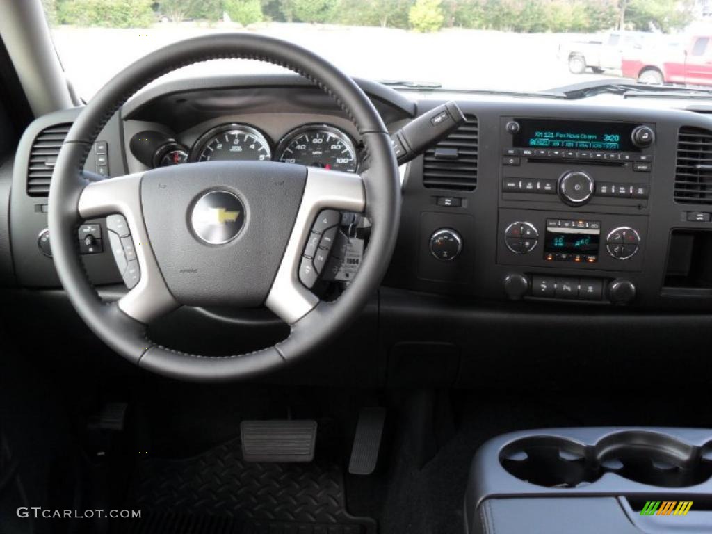 2011 Silverado 1500 LT Crew Cab 4x4 - Sheer Silver Metallic / Ebony photo #15