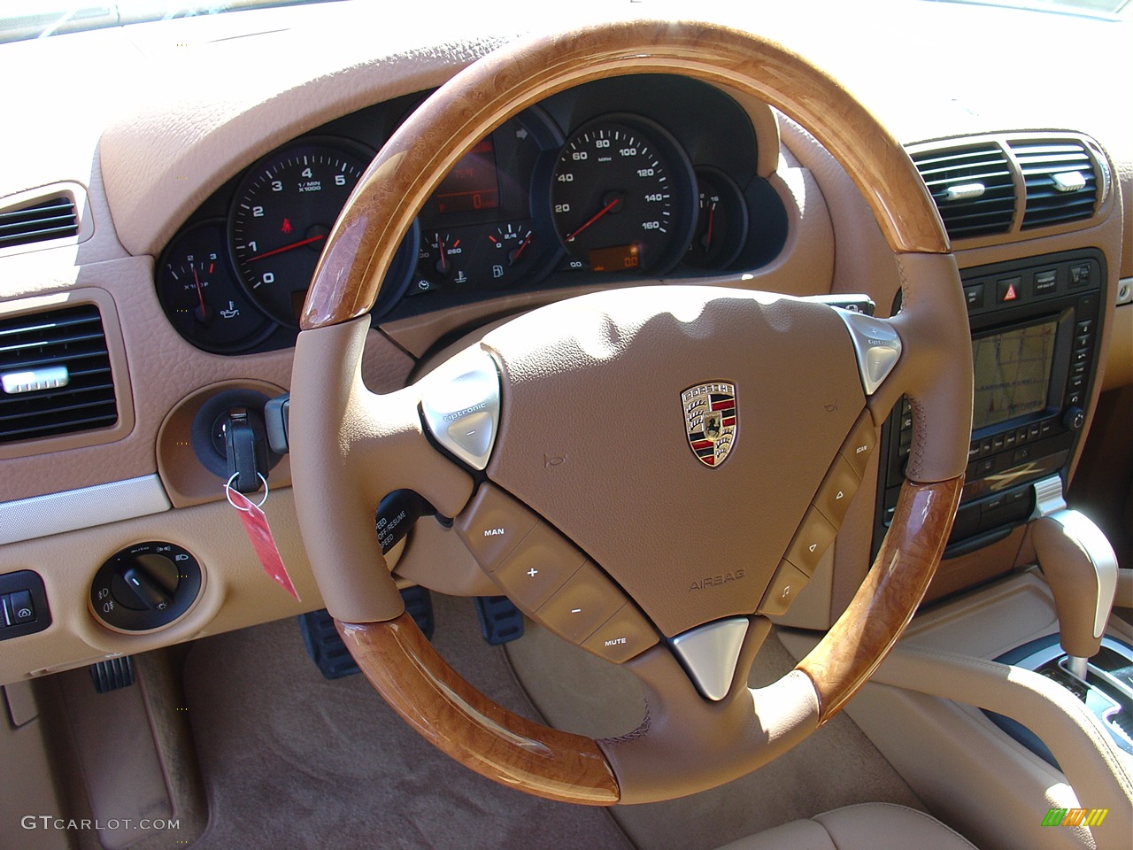 2008 Cayenne with Option PH2 - Light Wood Steering Wheel 2008 Porsche Cayenne Tiptronic Parts