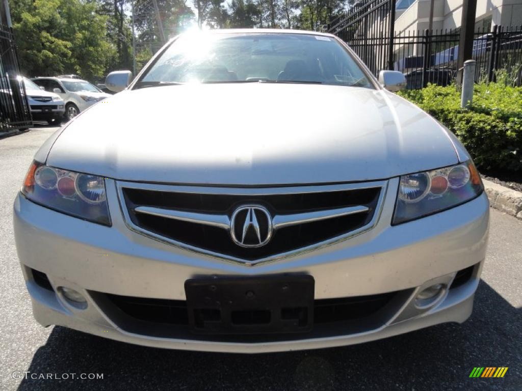 2008 TSX Sedan - Alabaster Silver Metallic / Quartz Gray photo #2