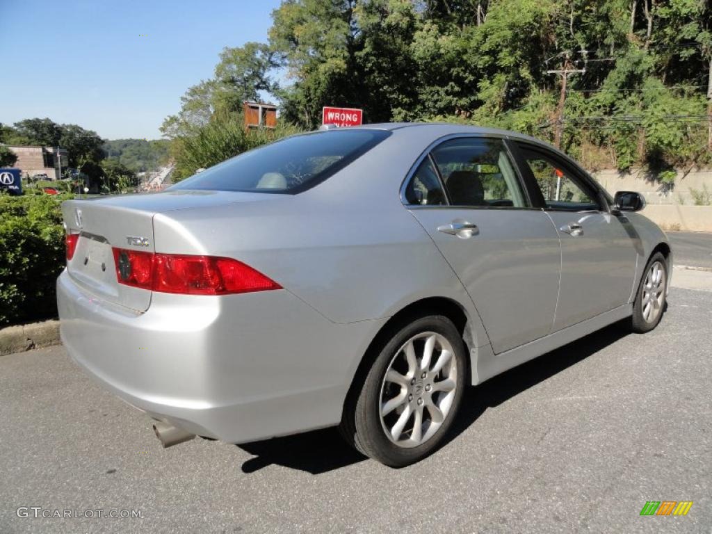 2008 TSX Sedan - Alabaster Silver Metallic / Quartz Gray photo #4