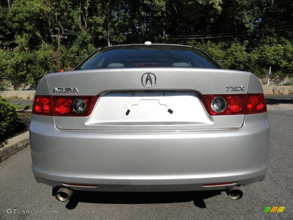 2008 TSX Sedan - Alabaster Silver Metallic / Quartz Gray photo #5