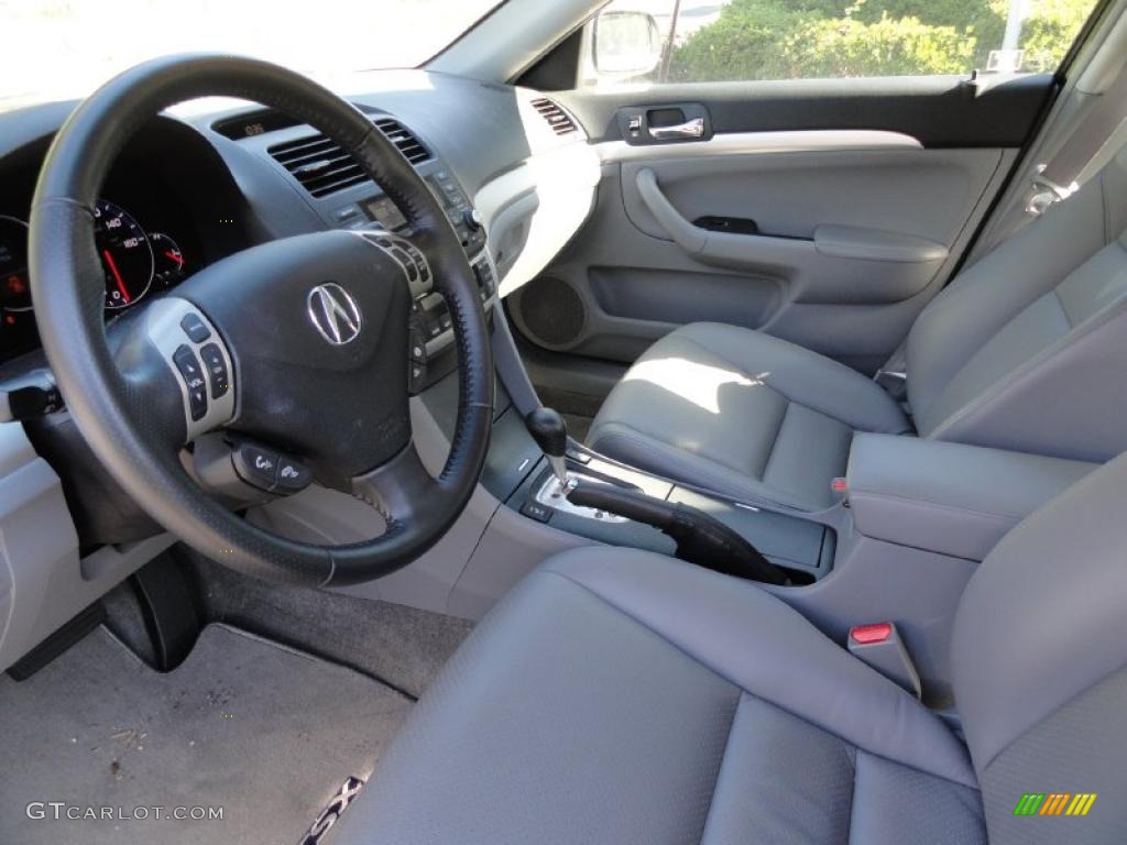 2008 TSX Sedan - Alabaster Silver Metallic / Quartz Gray photo #10