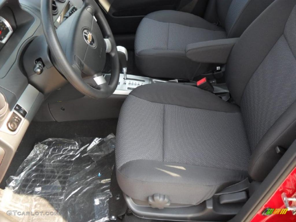 2010 Aveo LT Sedan - Sport Red / Charcoal photo #7