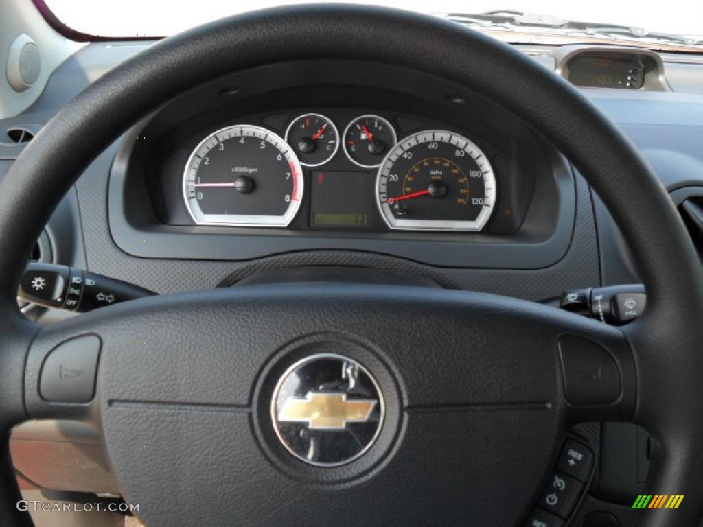 2010 Aveo LT Sedan - Sport Red / Charcoal photo #10
