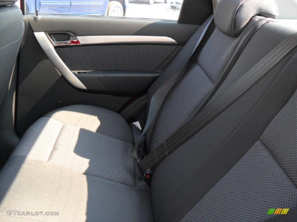 2010 Aveo LT Sedan - Sport Red / Charcoal photo #14