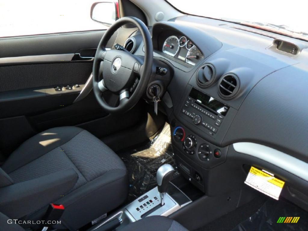 2010 Aveo LT Sedan - Sport Red / Charcoal photo #20