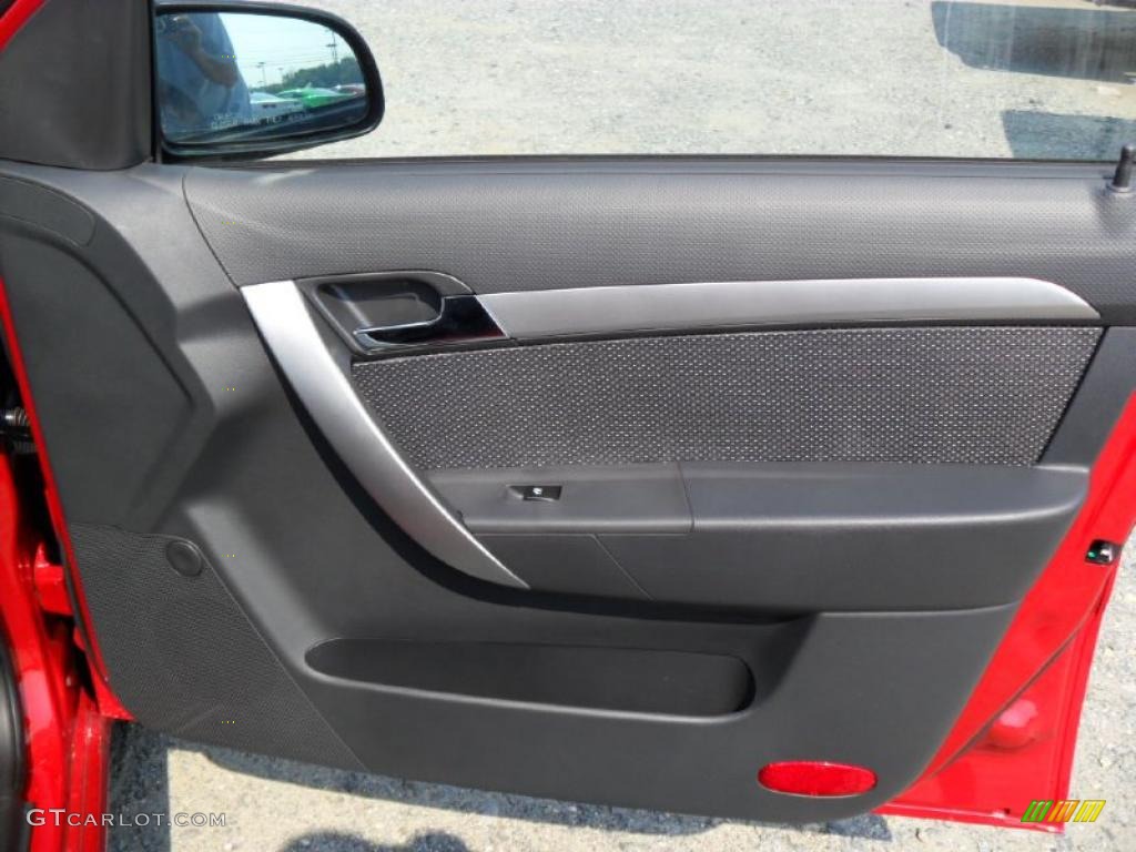 2010 Aveo LT Sedan - Sport Red / Charcoal photo #21
