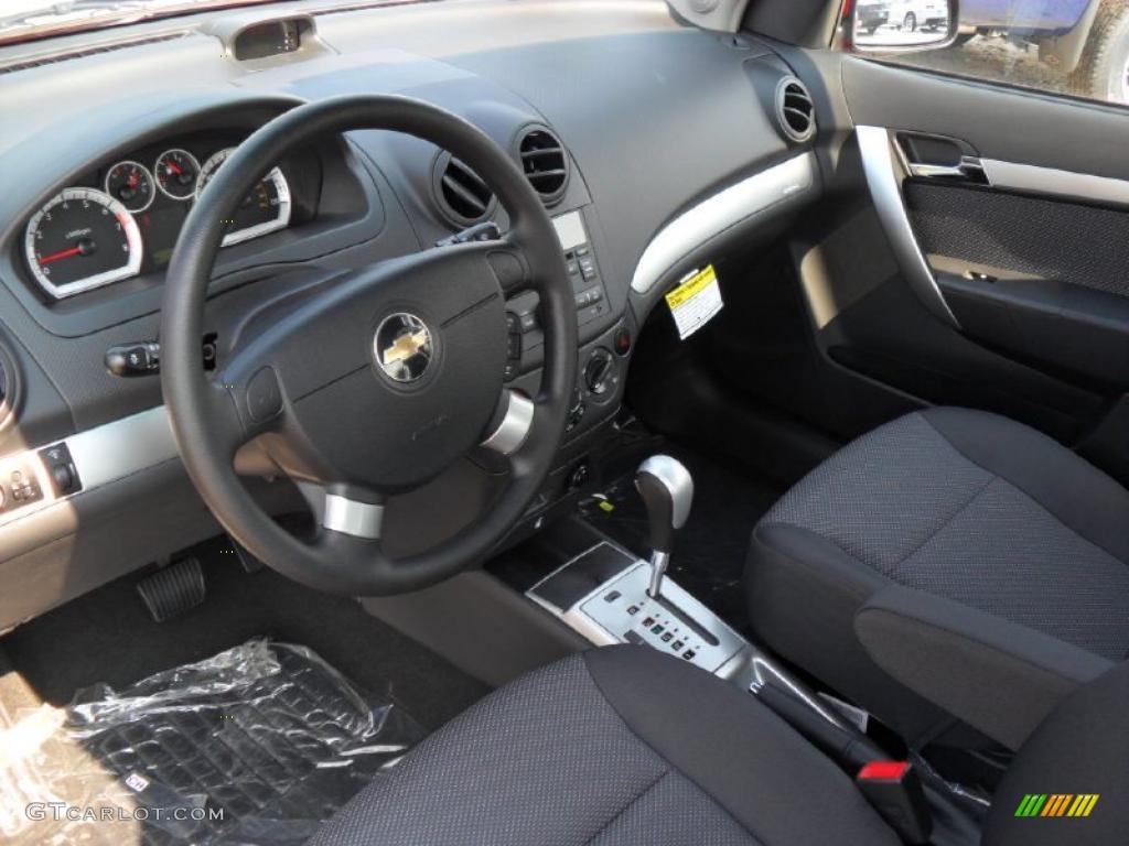 2010 Aveo LT Sedan - Sport Red / Charcoal photo #25