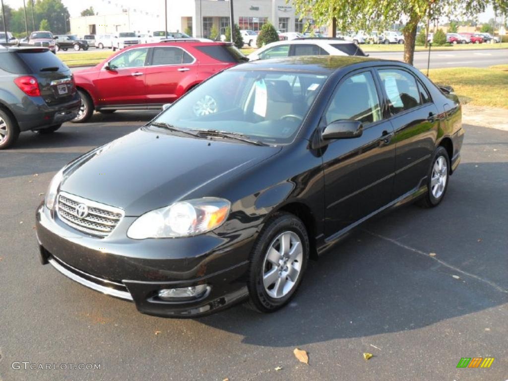 2006 Corolla S - Black Sand Pearl / Dark Charcoal photo #1