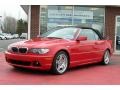 2005 Electric Red BMW 3 Series 330i Convertible  photo #1