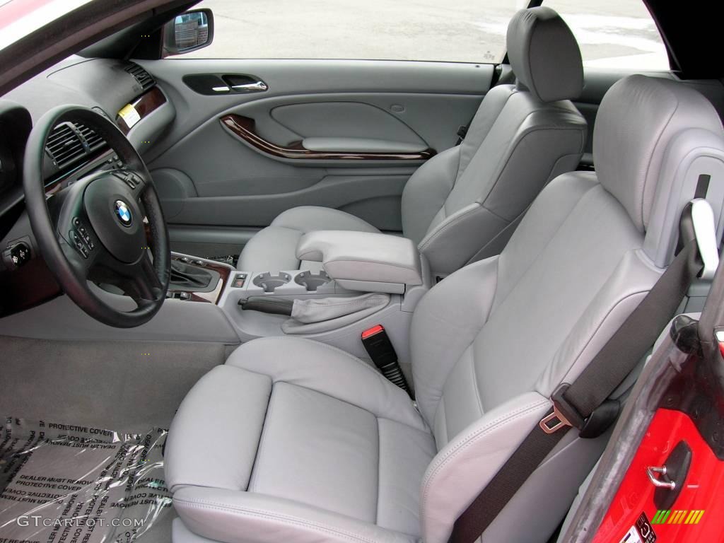 2005 3 Series 330i Convertible - Electric Red / Grey photo #6