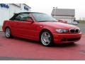 2005 Electric Red BMW 3 Series 330i Convertible  photo #7