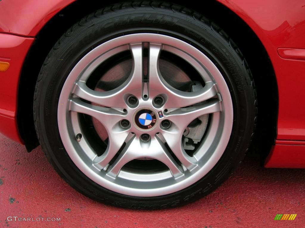2005 3 Series 330i Convertible - Electric Red / Grey photo #24