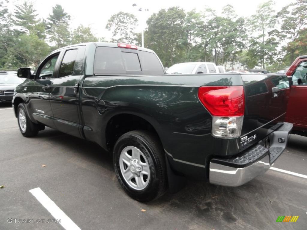 2008 Tundra Double Cab - Timberland Green Mica / Graphite Gray photo #3