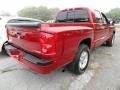 2008 Inferno Red Crystal Pearl Dodge Dakota SLT Crew Cab 4x4  photo #5