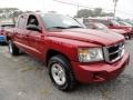 2008 Inferno Red Crystal Pearl Dodge Dakota SLT Crew Cab 4x4  photo #6