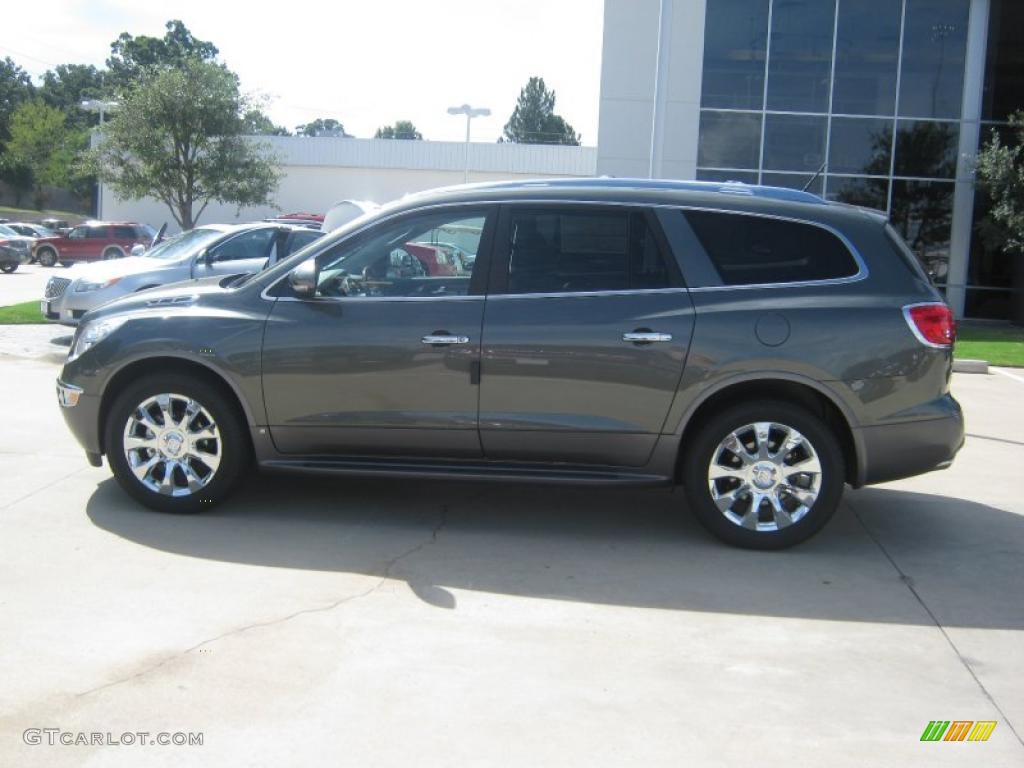 2011 Enclave CXL - Silver Green Metallic / Titanium/Dark Titanium photo #2