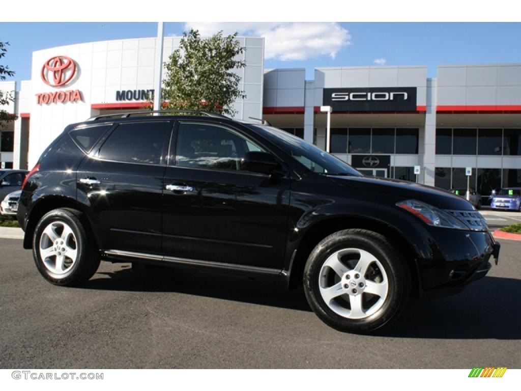 2004 Murano SL AWD - Super Black / Charcoal photo #1