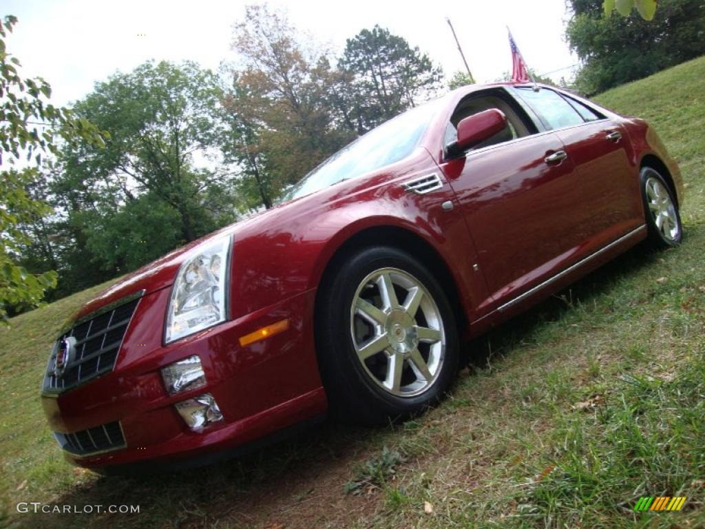 Crystal Red Cadillac STS
