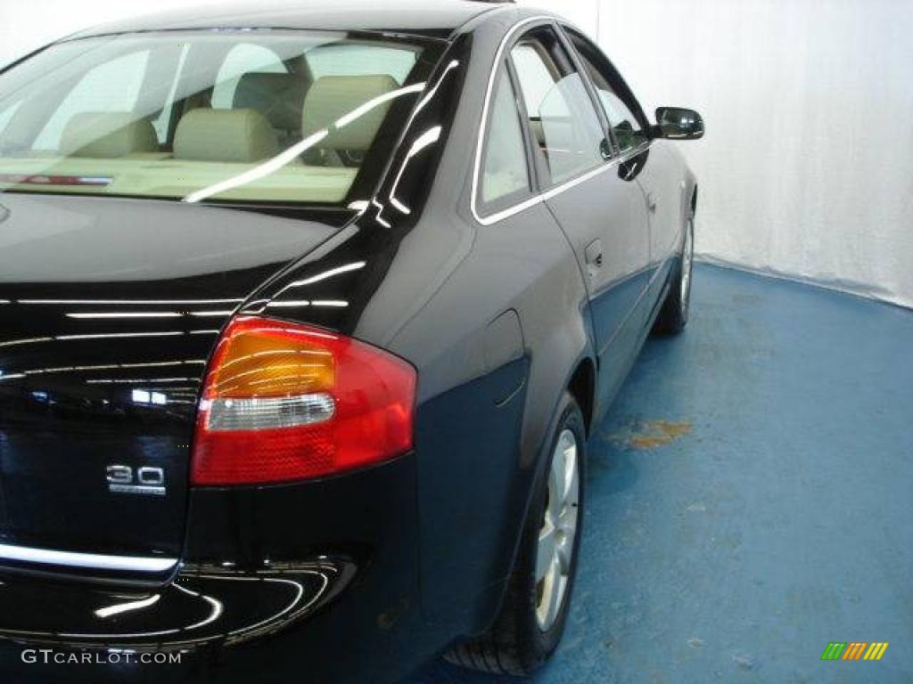 2002 A6 3.0 quattro Sedan - Brilliant Black / Beige photo #36