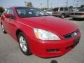 2007 San Marino Red Honda Accord EX-L Coupe  photo #7