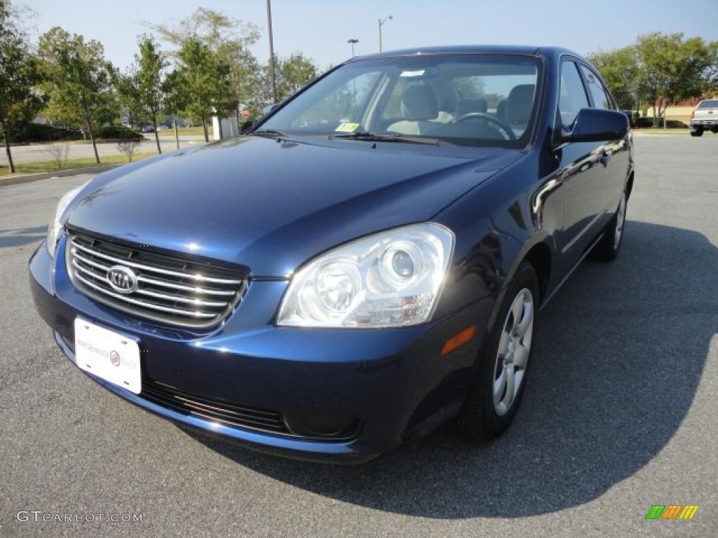 2007 Optima LX - Deep Ocean Blue Metallic / Gray photo #1