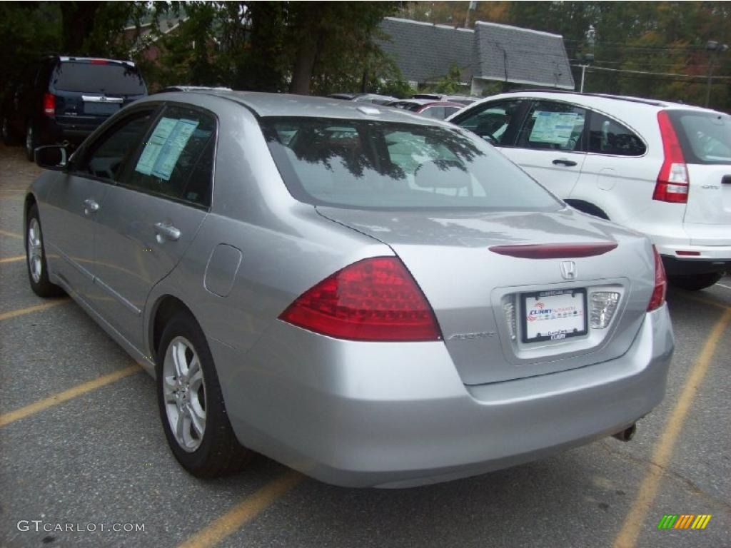 2007 Accord EX-L Sedan - Alabaster Silver Metallic / Black photo #2