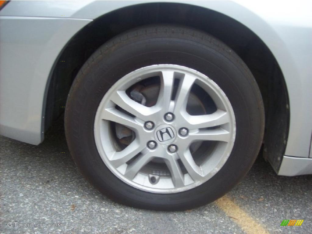 2007 Accord EX-L Sedan - Alabaster Silver Metallic / Black photo #9
