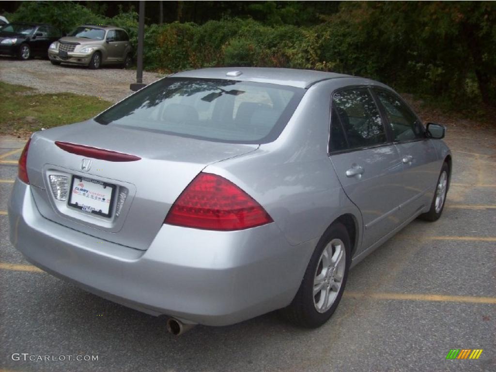 2007 Accord EX-L Sedan - Alabaster Silver Metallic / Black photo #21