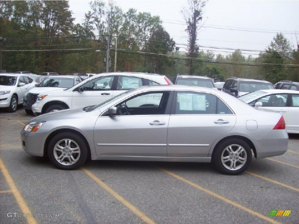 2007 Accord EX-L Sedan - Alabaster Silver Metallic / Black photo #22