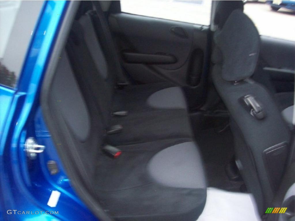 2008 Fit Hatchback - Vivid Blue Pearl / Black/Grey photo #13