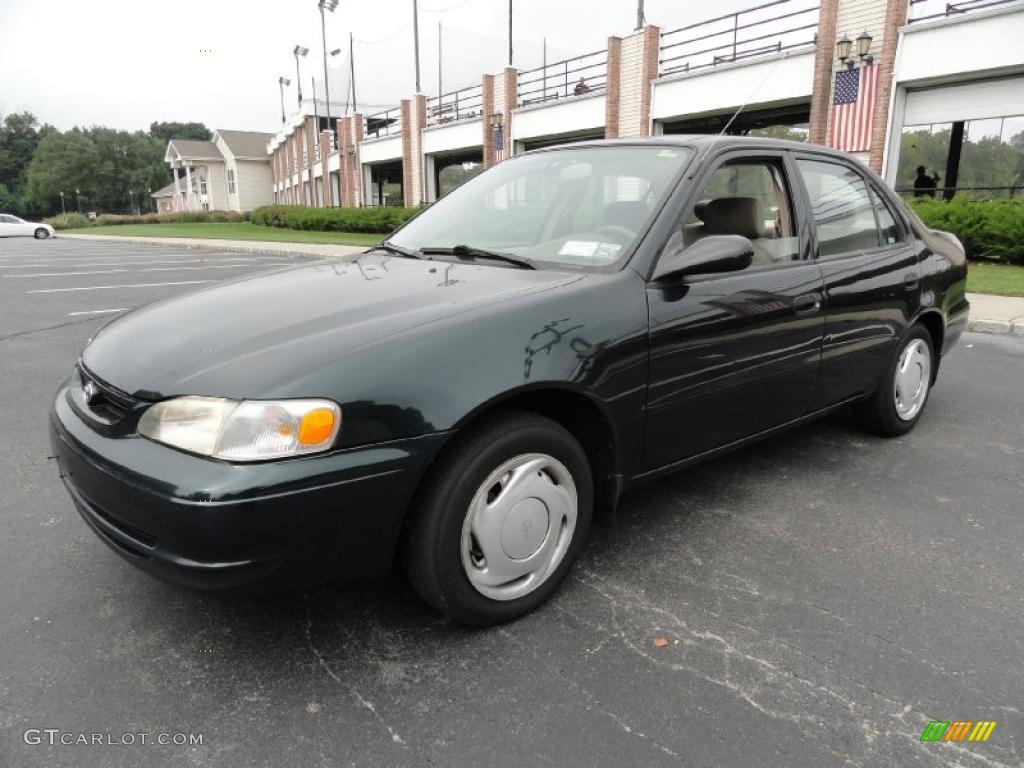 1999 Corolla VE - Satin Black Metallic / Pebble Beige photo #1